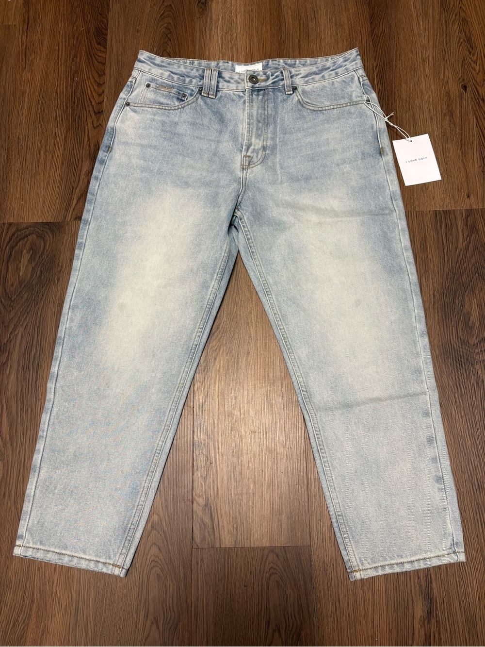 NWT I love ugly high rise jeans - light wash - straight leg